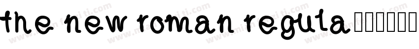 the new roman regula字体转换